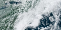 A storm system over the Northeast on July 16, 2023.