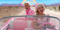 Ryan Gosling and Margot Robbie in "Barbie".
