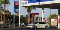 An Exxon Mobil gas station in Las Vegas
