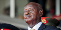 Ugandan President Yoweri Museveni in Nairobi, Kenya, on Feb. 11, 2020.