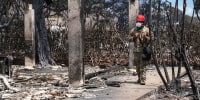 Search and Rescue Soldiers and Airmen attached to Hawaii National Guard CERF-P unit assisted Maui County and State officials in the search and recovery efforts of Lahaina, Aug. 10, 2023.