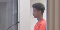 Zarrius Hildabrand appears in court in Anchorage, Alaska, on Aug. 11, 2023.