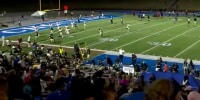 People run after shots were fired during a football game at Choctaw High School 