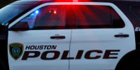 A Houston Police Department vehicle.