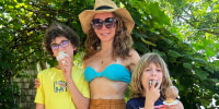 Alexis Barad-Cutler and her kids.