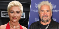 Florence Pugh compared her hairstyle to Guy Fieri's.