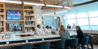 Delta’s new SkyClub at John F. Kennedy International Airport in New York.