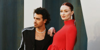 Joe Jonas and Sophie Turner at the Vanity Fair Oscar Party in Beverly Hills, Calif., in 2022.