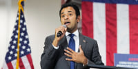 Image: Republican Presidential Candidate Vivek Ramaswamy Delivers Speech On Economic Plan For Independence From China
