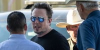 Elon Musk with Tony Gonzales while visiting the Texas-Mexico border in Eagle Pass, Texas