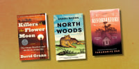 Killers of the Flower Moon, North Woods and The Reformatory book covers