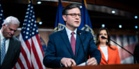 Speaker of the House Mike Johnson, R-La., during a press conference on Capitol Hill in Washington, DC. on Nov. 2, 2023.