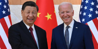 President Joe Biden and China's President Xi Jinping at the G20 Summit in Bali in 2022.