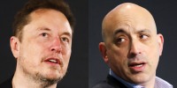 A side by side of Elon Musk and Jonathan Greenblatt