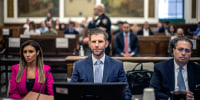 Eric Trump during his civil fraud trial at the New York State Supreme Court in New York City on November 3, 2023.