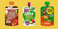 Weis, WanaBana and Schnucks apple sauce pouches.