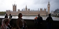 The Houses of Parliament in London.