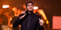 Michael Bublé performing at Spark Arena on June 25, 2023 in Auckland, New Zealand.