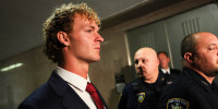 Daniel Penny leaves the courtroom after an arraignment hearing at NYS Supreme Court  in New York City on June 28, 2023. 