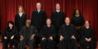 Group portrait of Supreme Court justices.