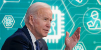 President Joe Biden speaks at an event at the White House on March, 2022.