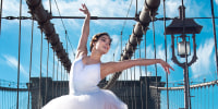 ballerina dancer brooklyn bridge nyc