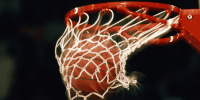 Basketball, ball going through hoop