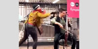 subway attack musician cello player @eyeglasses.stringmusic