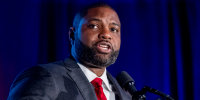 Rep. Byron Donalds, R-Fla., speaks at the Black Conservative Federation's Annual BCF Honors Gala in Columbia, SC., on Feb. 23, 2024.