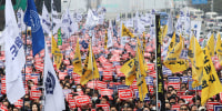 Doctors Hold Large Scale Rally Against South Korea's Government