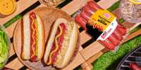 Oscar Mayer NotHotDogs and NotSausages on a picnic table