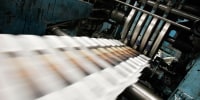 Dwindling Newspaper Sales Echo Through Economy newspaper printing press
