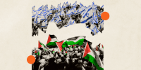 Photo Illustration: Pro Israel and Pro Palestinian protests