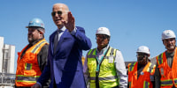 U.S. President Joe Biden visits the Intel Ocotillo Campus, in Chandler