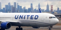 Airplanes at Newark Liberty International Airport in Newark, New Jersey