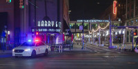 Police on the scene after a shooting outside Circle Centre Mall in Indianapolis