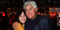 Jay Leno with his wife Mavis Leno arrive at an event in West Hollywood in 2017. 