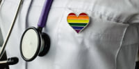 Doctors Uniform With Rainbow Heart