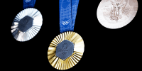 Paris 2024 Olympic medals.