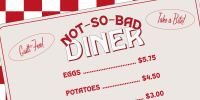 Photo Illustration: A diner menu listing eggs, potatoes, popcorn, and coffee