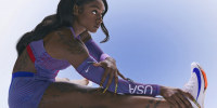 Sha’Carri Richardson of Team USA wears Nike's Paris 2024 Track & Field kit.