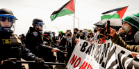 Traffic in the San Francisco Bay Area was also snarled for hours Monday morning as pro-Palestinian demonstrators shut down both directions of the Golden Gate Bridge and stalled a 17-mile  stretch of Interstate 880 in Oakland. 