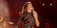 Taylor Swift performs in Singapore 