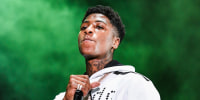 NBA YoungBoy performs