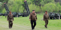 North Korean leader Kim Jong Un supervised salvo launches of the country’s “super-large” multiple rocket launchers that simulated a nuclear counterattack against enemy targets, state media said Tuesday, adding to tests and threats that have raised tensions in the region.