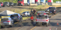 Elias Huizar, the former cop suspected of double murder as well as his son's abduction is dead after a police chase came to an end near Eugene, Oregon.