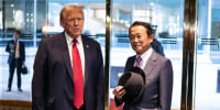 Former Japanese Prime Minister Taro Aso, a senior figure in the country’s ruling party, met with Donald Trump on Tuesday, becoming the latest U.S. ally seeking to establish ties with the Republican presidential candidate.