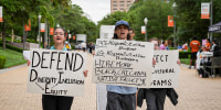 A protest to defend diversity, equity and inclusion at the University of Texas 