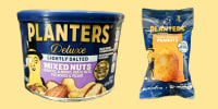 8.75 oz. cans of PLANTERS® Deluxe Lightly Salted Mixed Nuts and 4 oz. packages of PLANTERS® Honey Roasted Peanuts