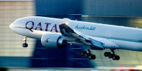 A Qatar airways plane